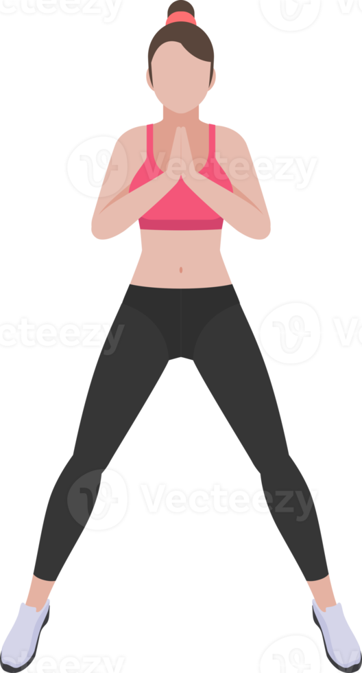 ejercicio de entrenamiento de mujer png