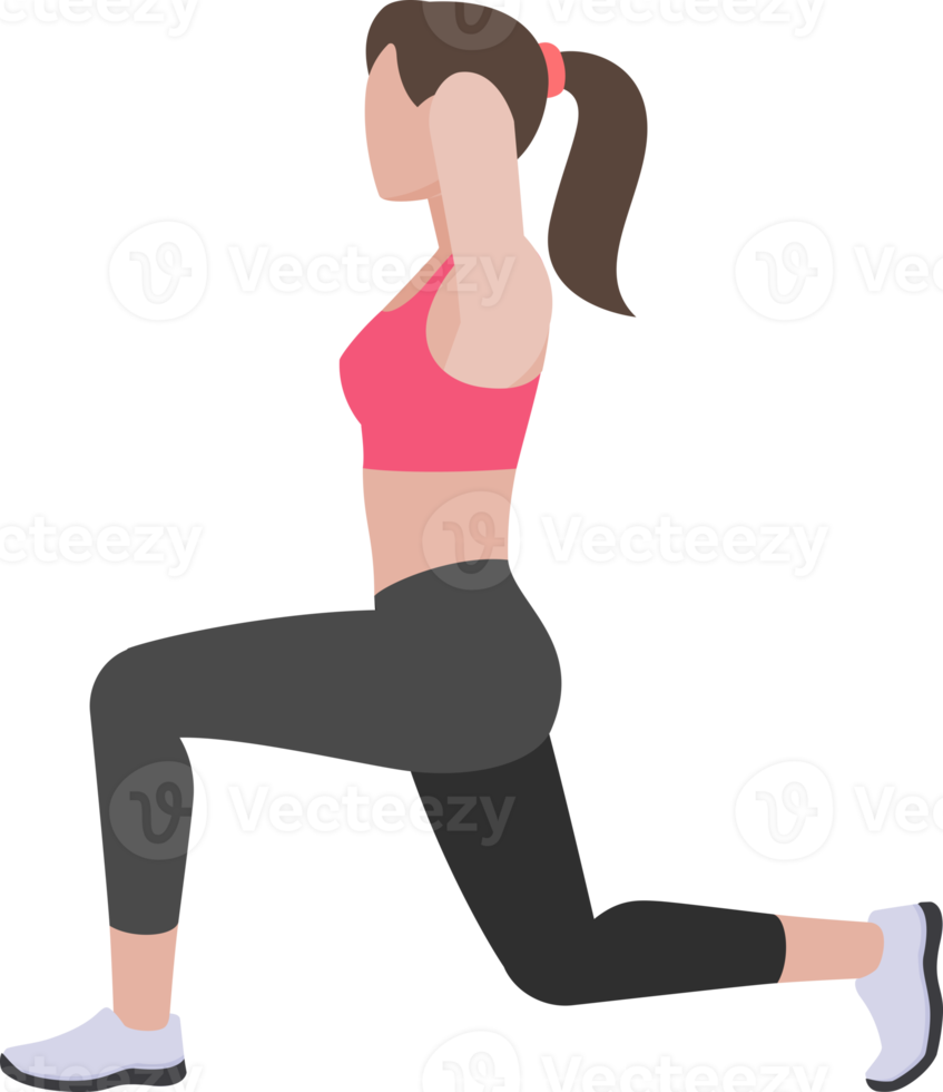 woman workout exercise png