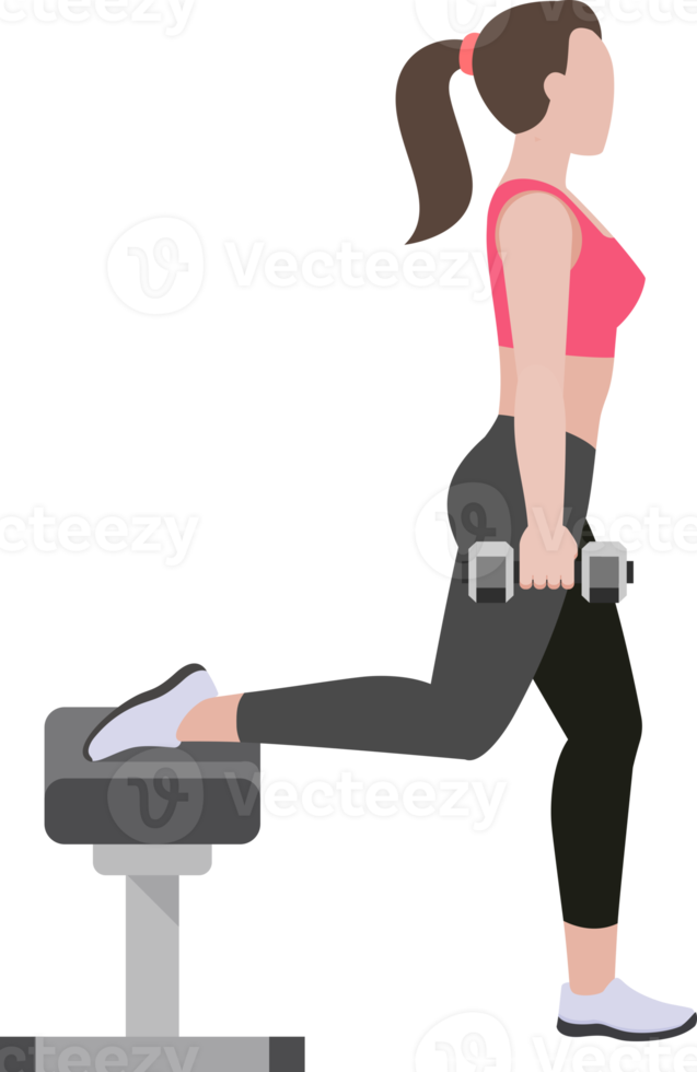 woman workout exercise png