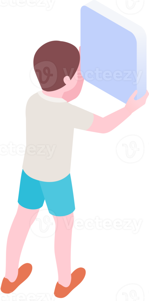 boy mobile isometric png