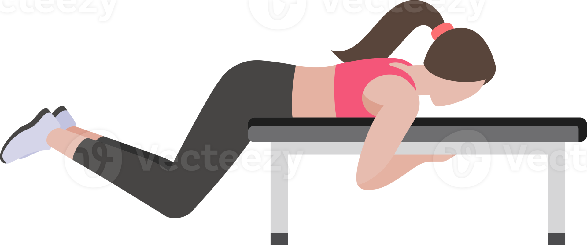 ejercicio de entrenamiento de mujer png