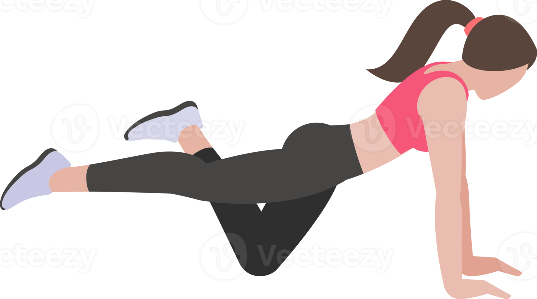 woman workout exercise png