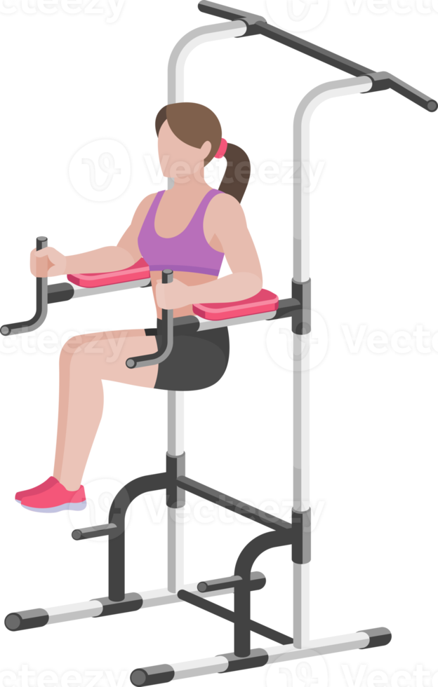 ejercicio de entrenamiento de mujer png