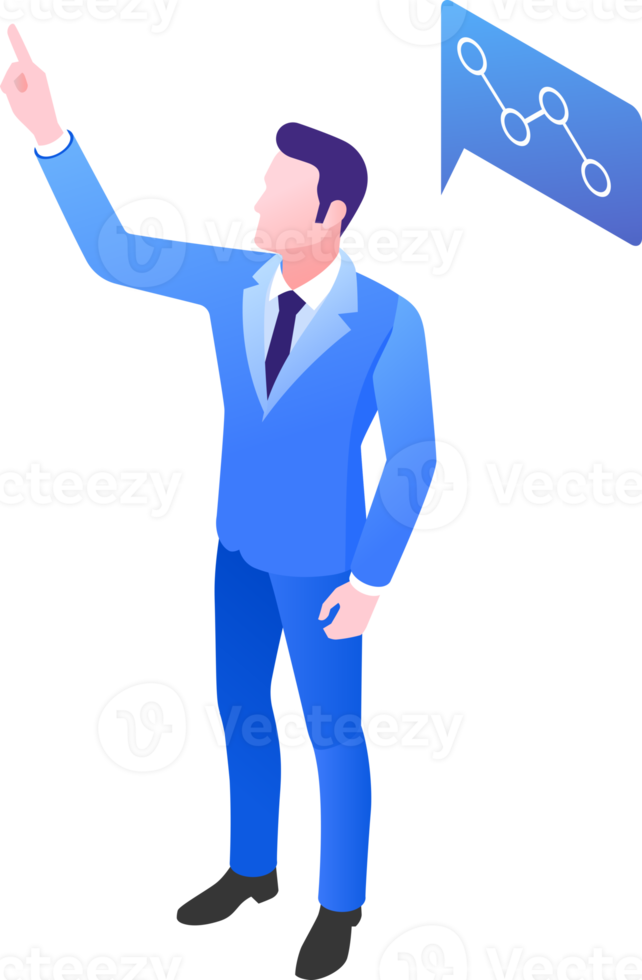 Business people isometric png