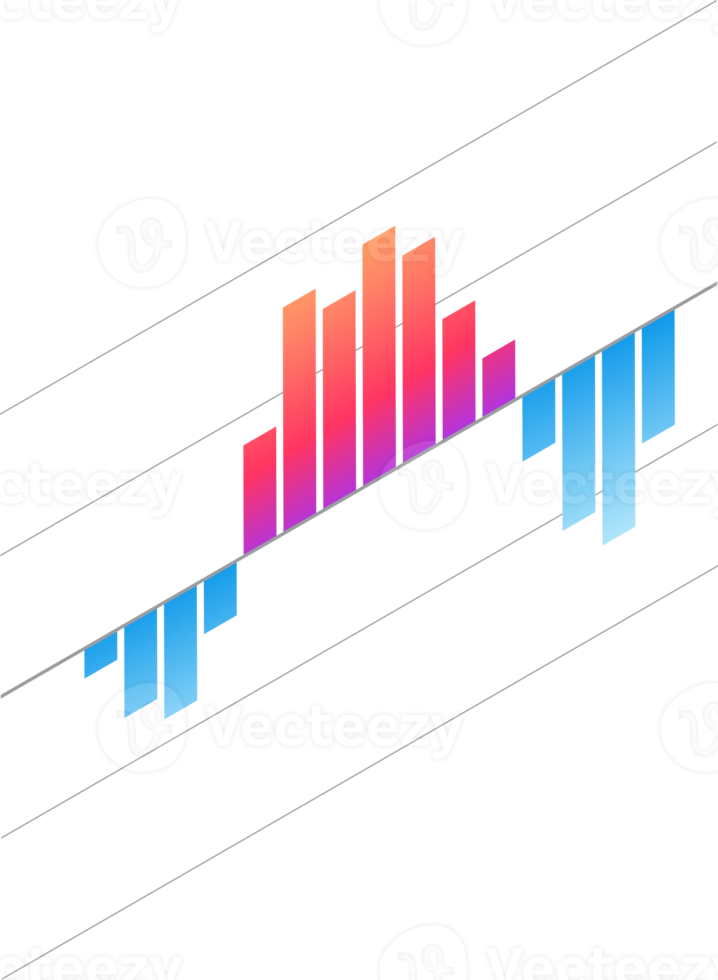 ícone isométrico de infográficos png