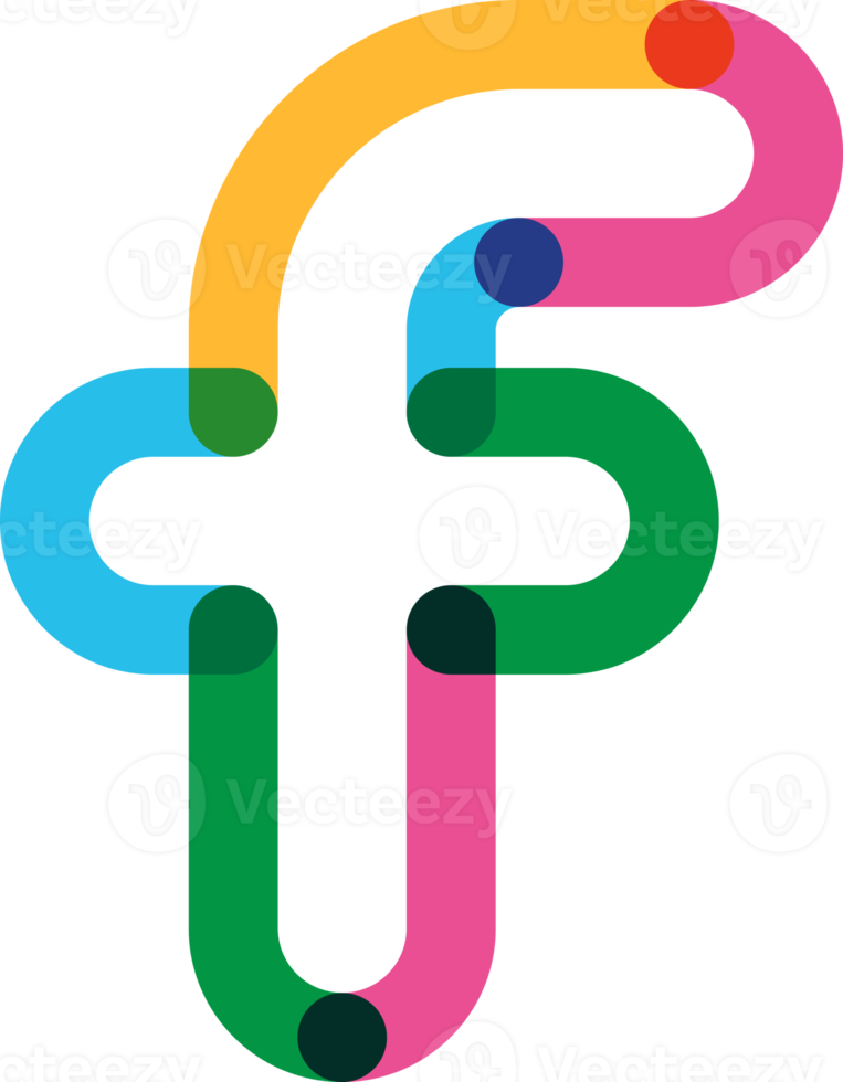 Alphabet line color text font png