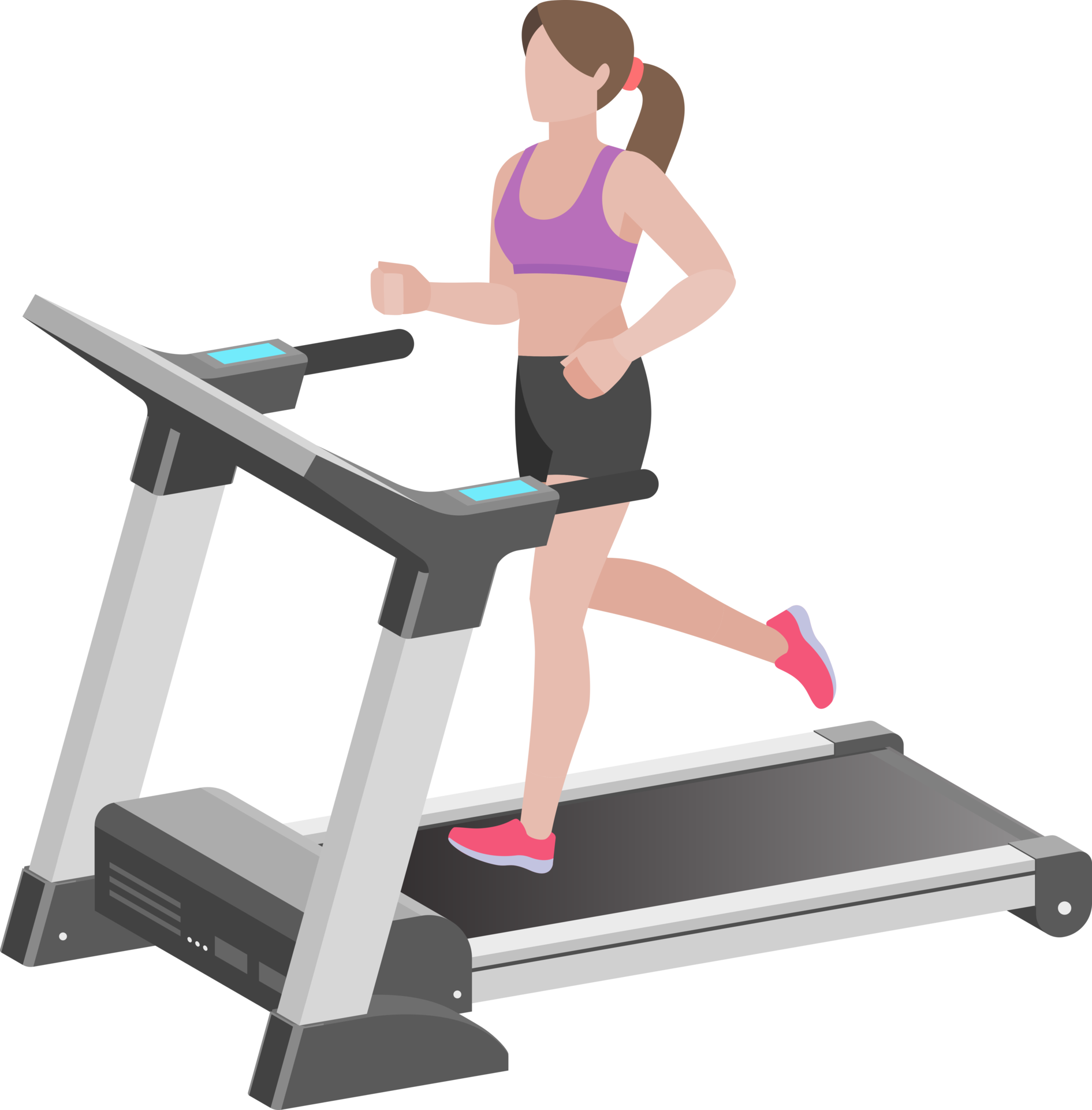 woman exercise running machine 18984117 PNG