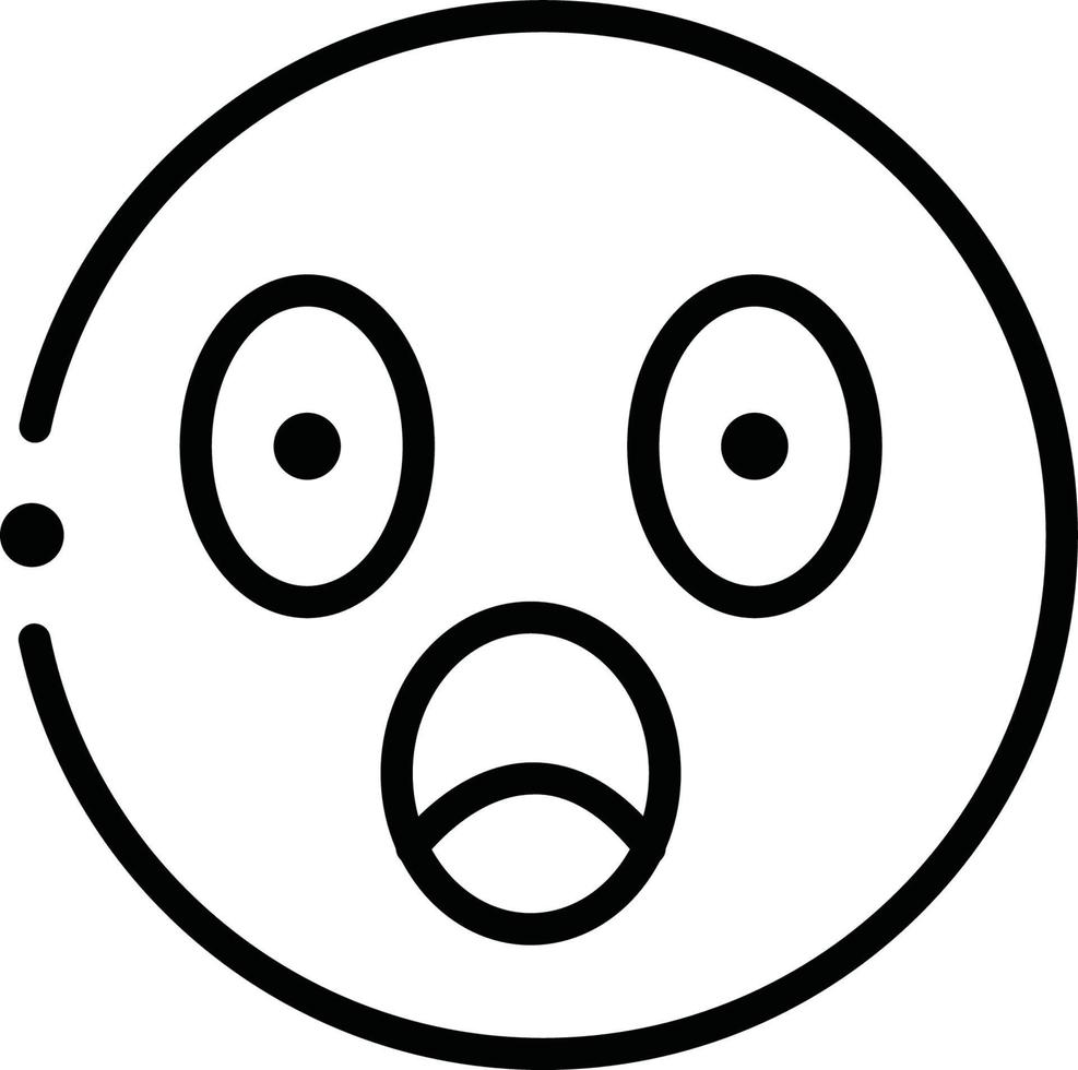 Suprised Face Emojicon vector