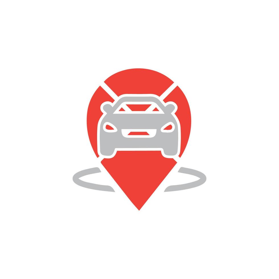 Car symbol Design Element. Location vector illustration