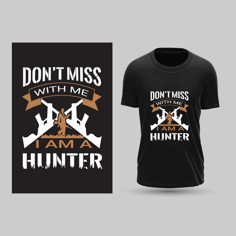 Hunting t-shirt design vector