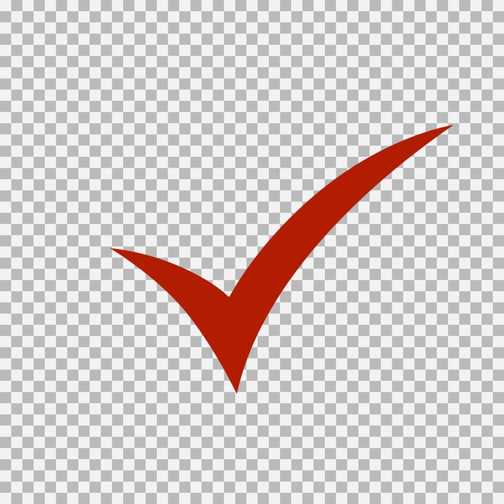 Checkmark icon, vector