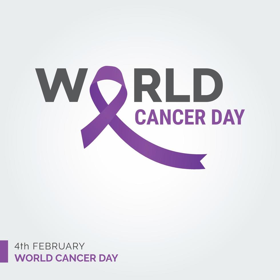 4th February World Cancer Day vector