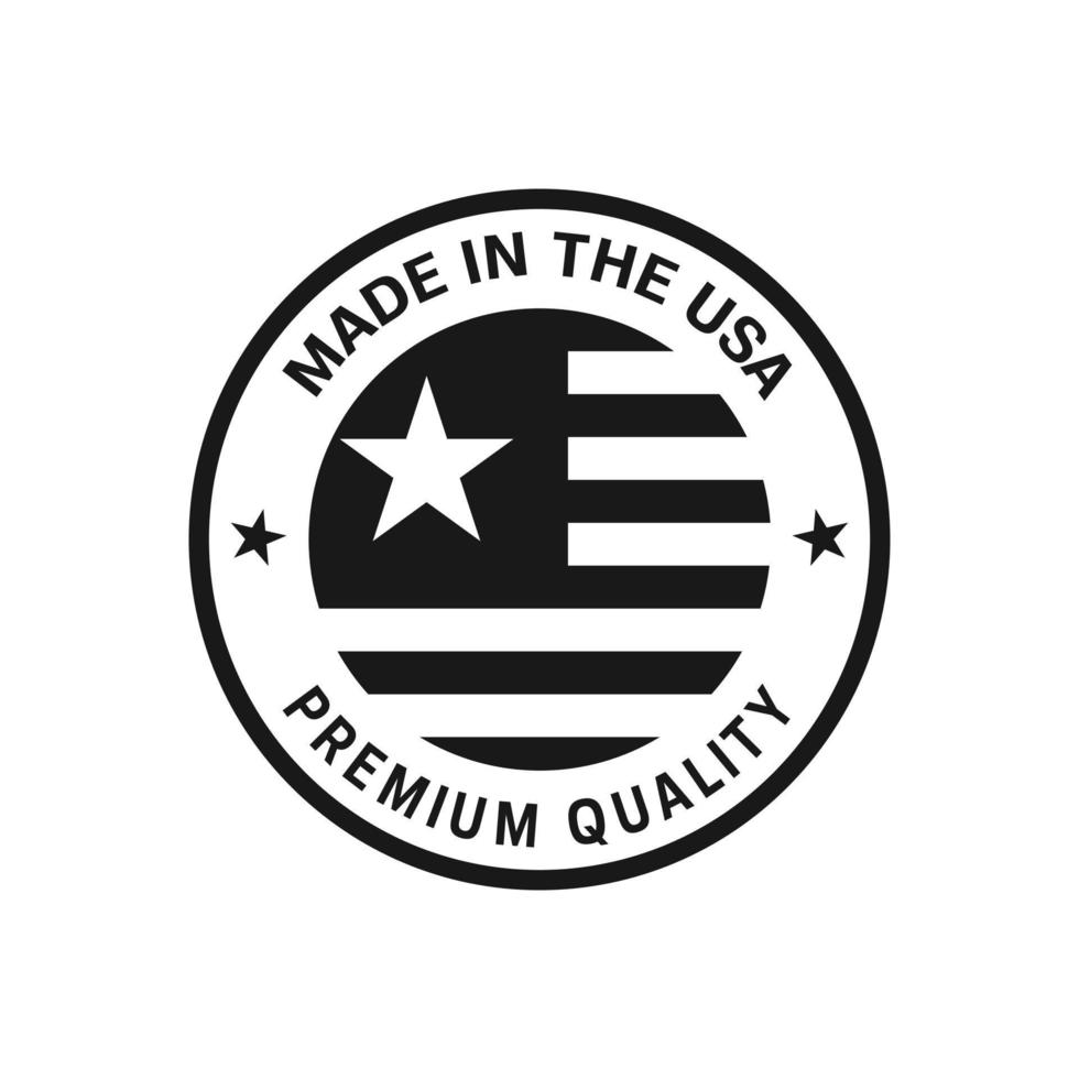 Made in the USA icon vector,Premium Quality by made in the usa emblem vector