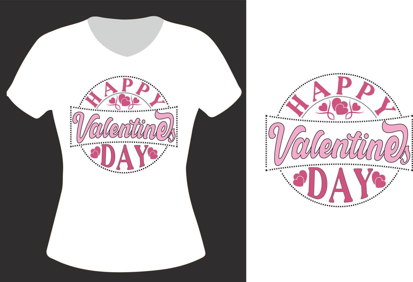 feliz día de san valentín camiseta diseño vector libre.