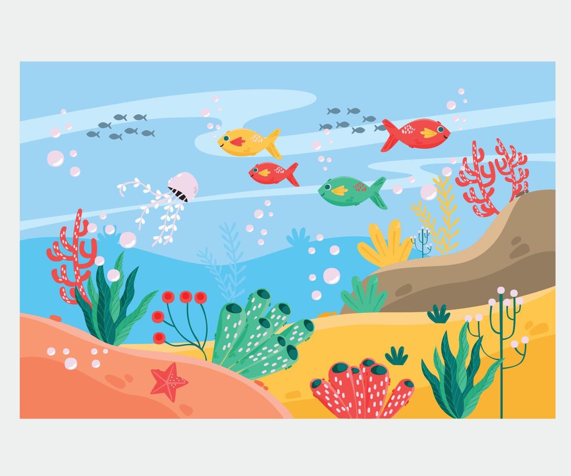 Sea Background Illustration vector