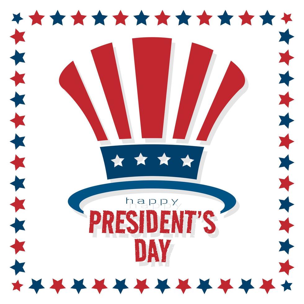 Happy President's Day greeting card vector