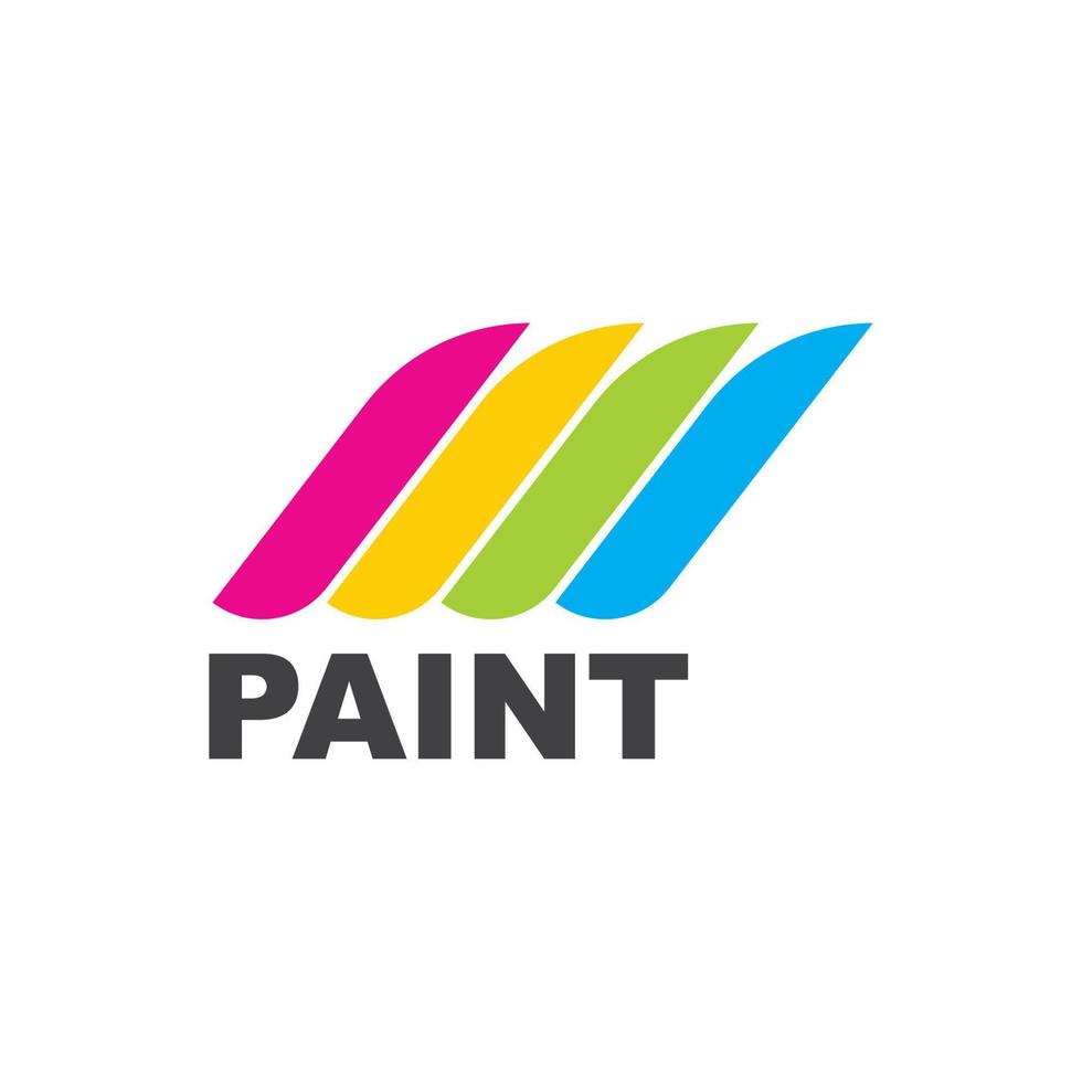 ilustración de vector de icono de logotipo de pintura de color