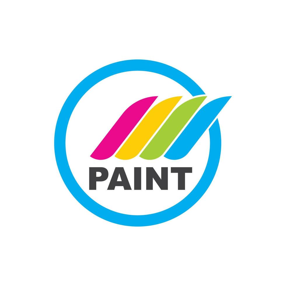 color paint logo icon vector illustration