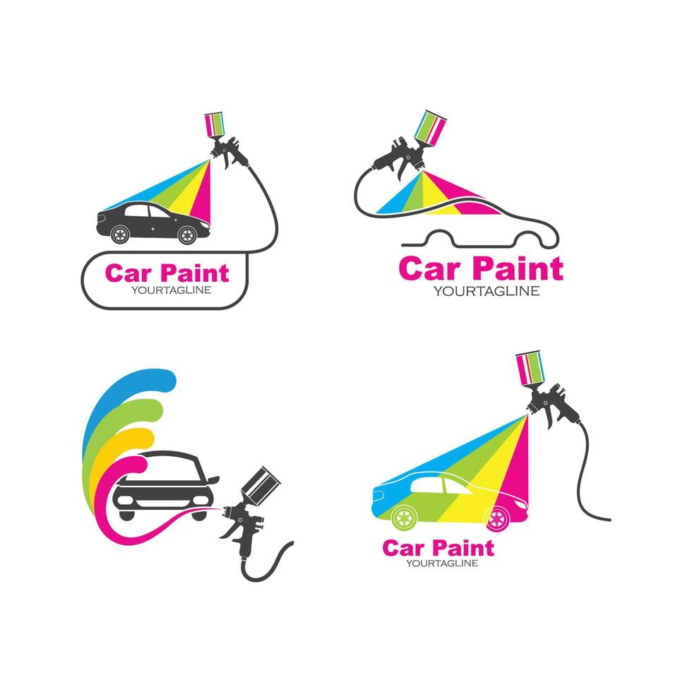 car paint logo icon illustration vector