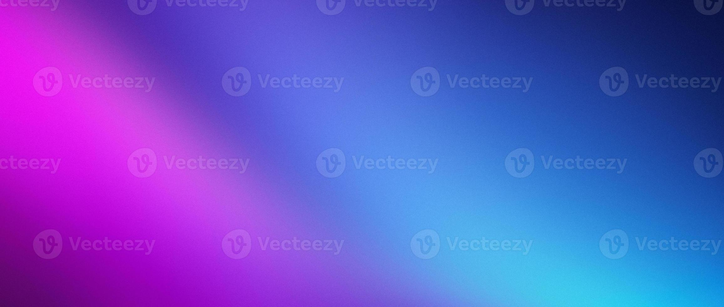 Purple pink blue color gradient background blurred neon color flow, grainy texture effect, technology banner design photo