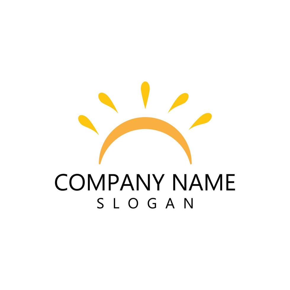 sun illustration logo vector