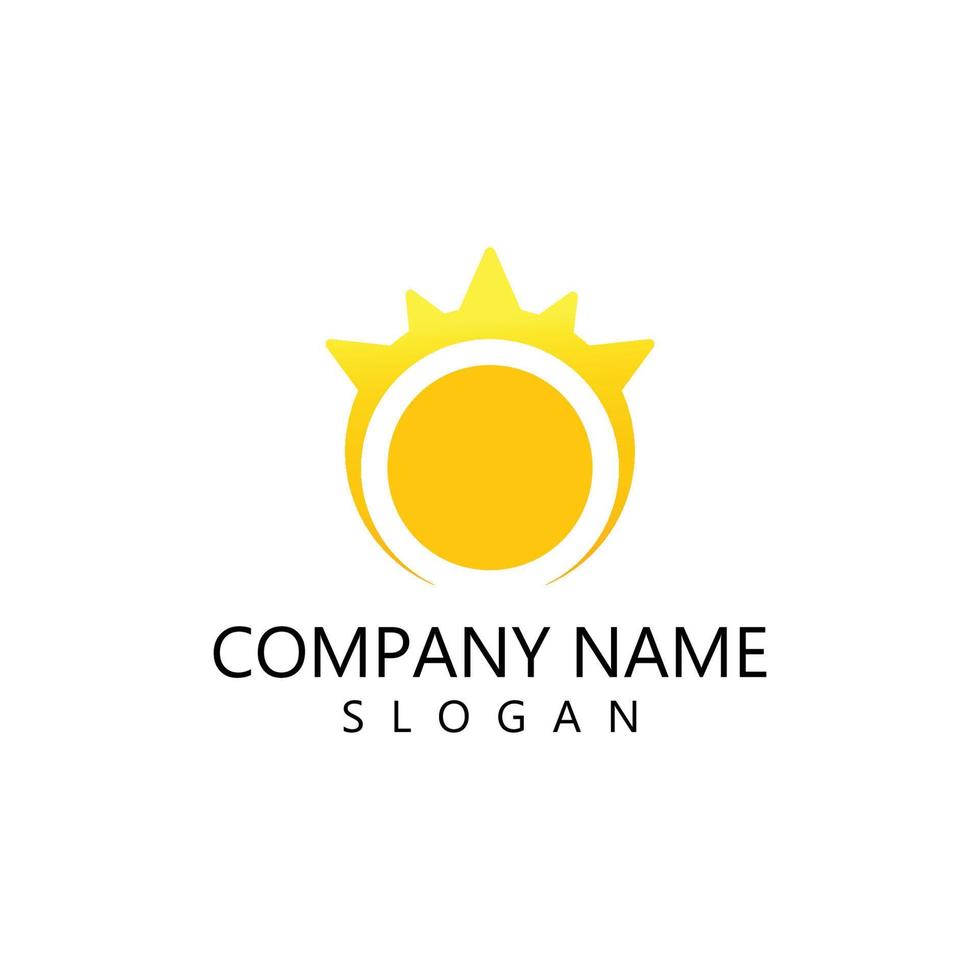 sun illustration logo vector