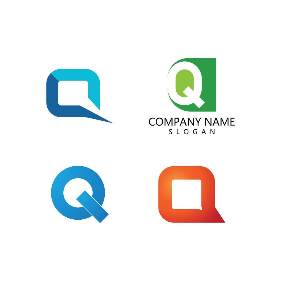 Q letter logo vector