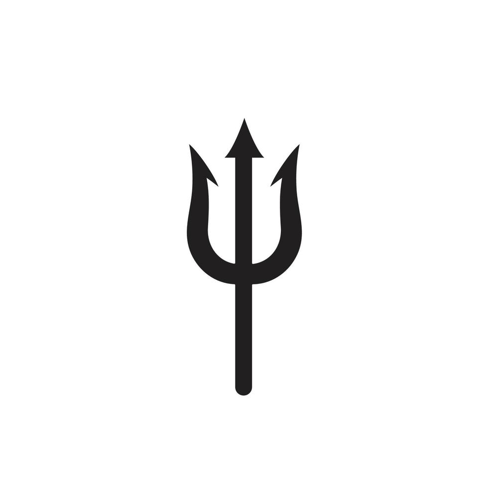 trident logo icon vector
