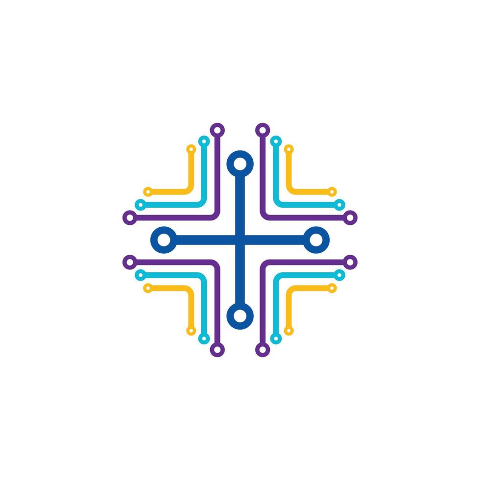 Business technology logo vector