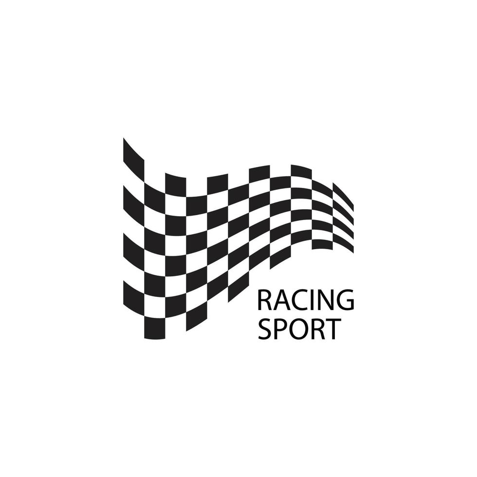 Race flag logo vector