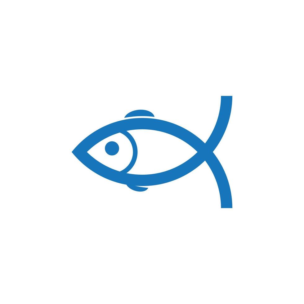 Fish logo template vector