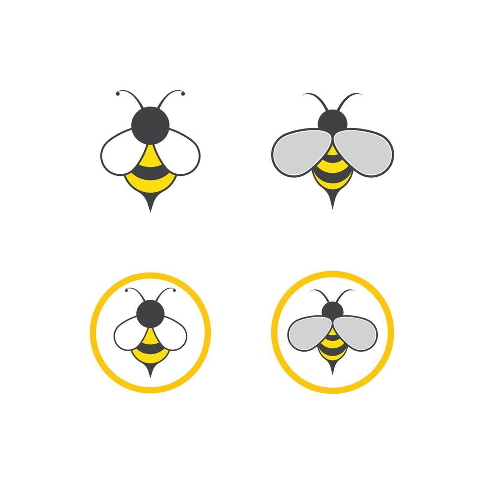 vector de plantilla de abeja