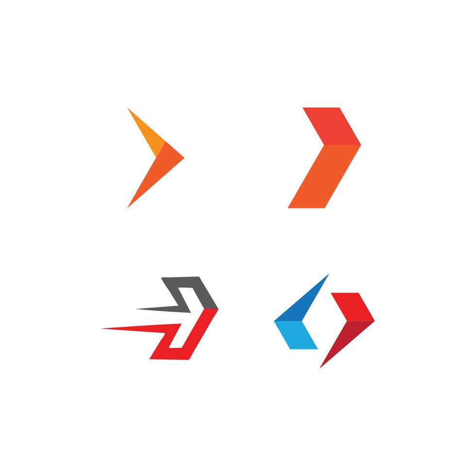 Arrow illustration logo vector