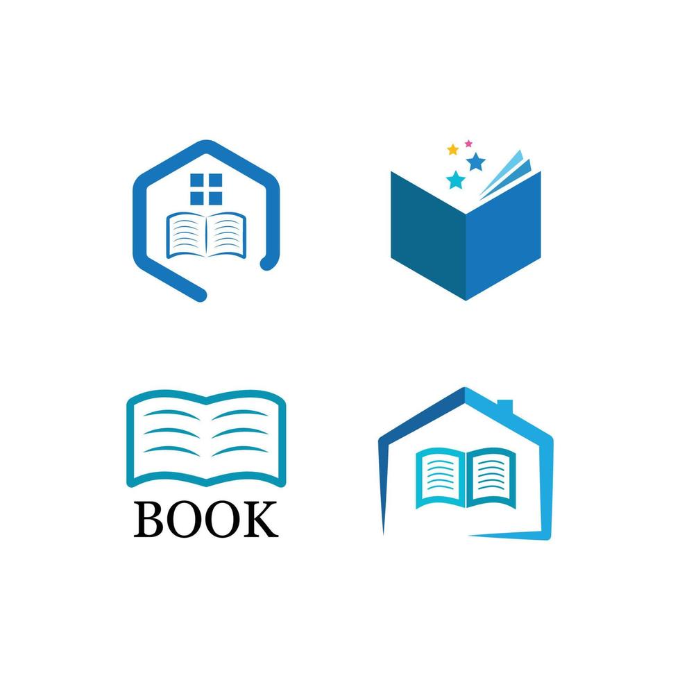 Book Logo Template vector