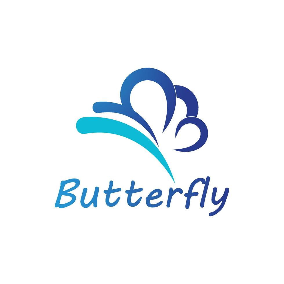 Beauty Butterfly Logo vector