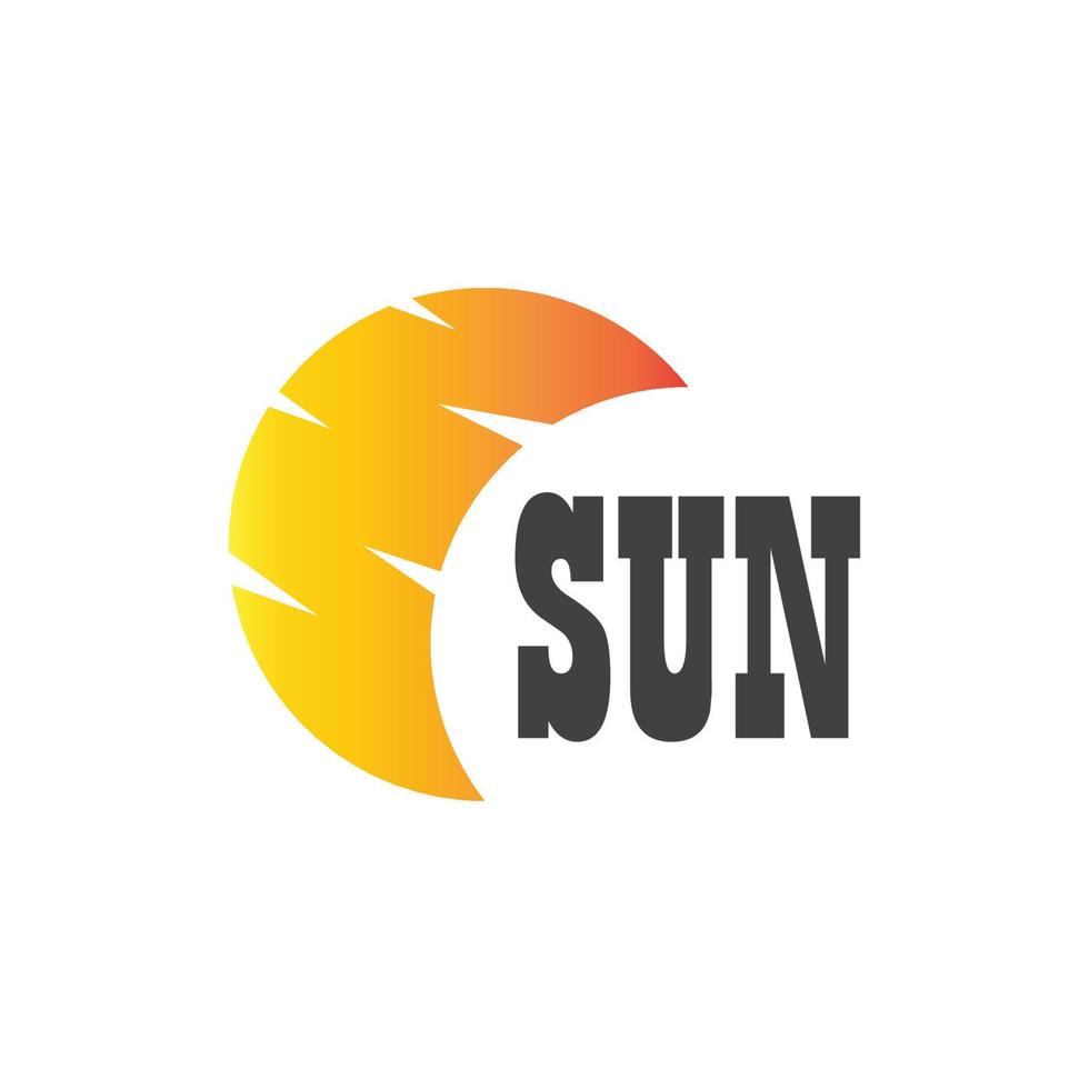 sun illustration logo vector