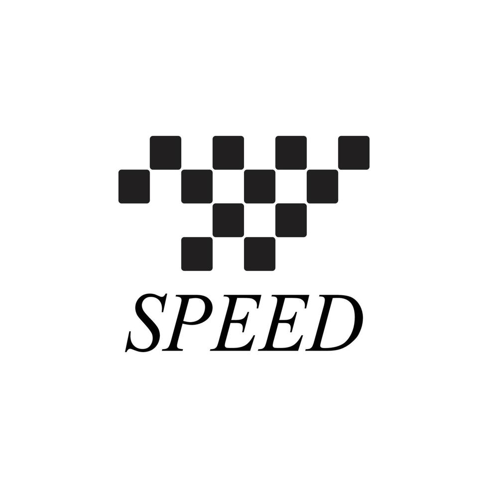 Race flag logo vector
