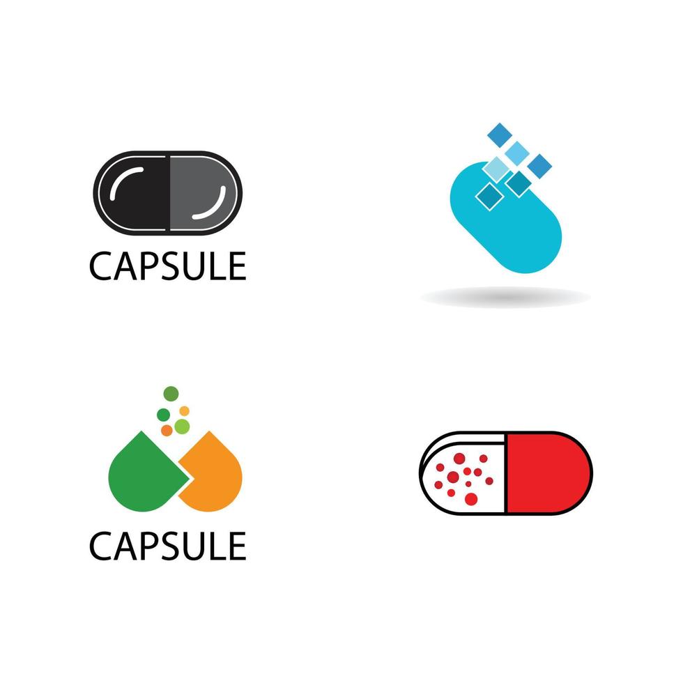 capsule logo icon vector