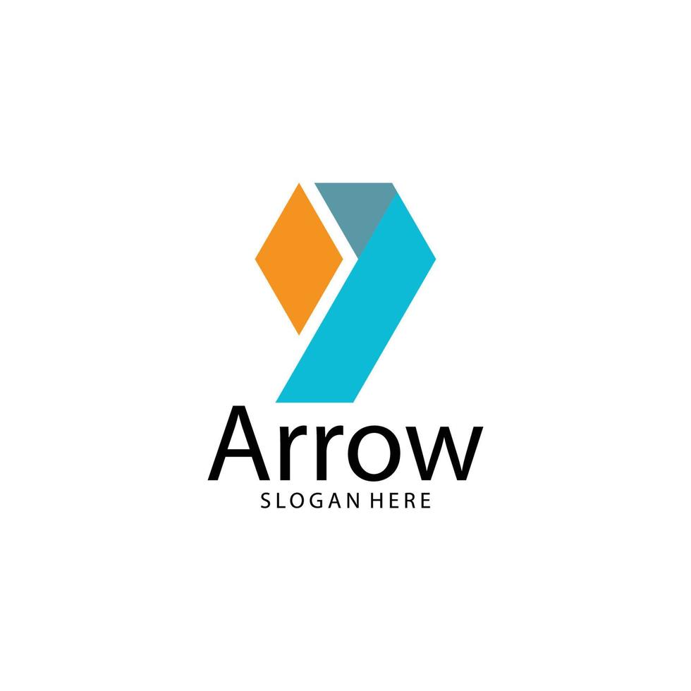 Arrow illustration logo vector