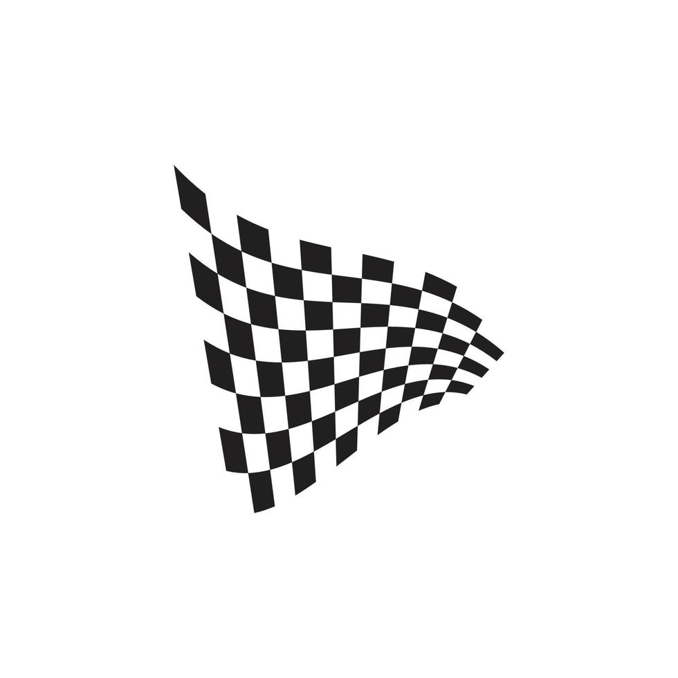 Race flag logo vector