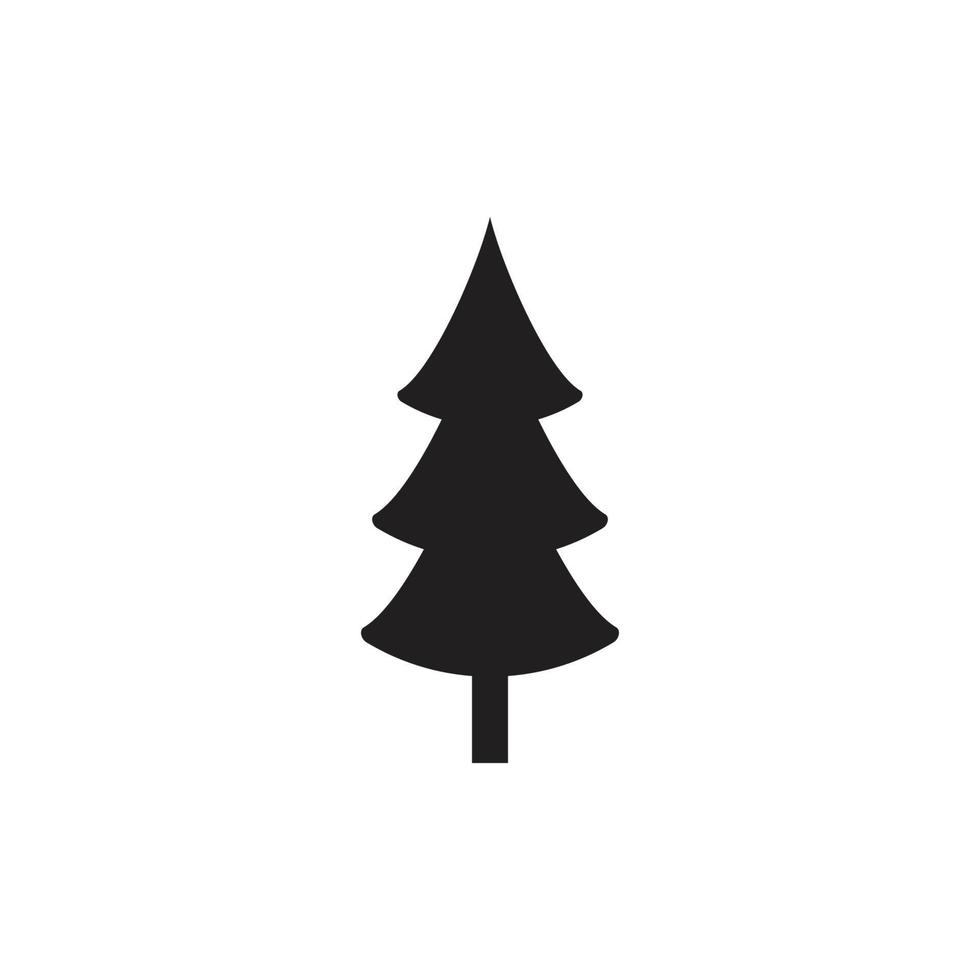 icono de árbol de navidad vector