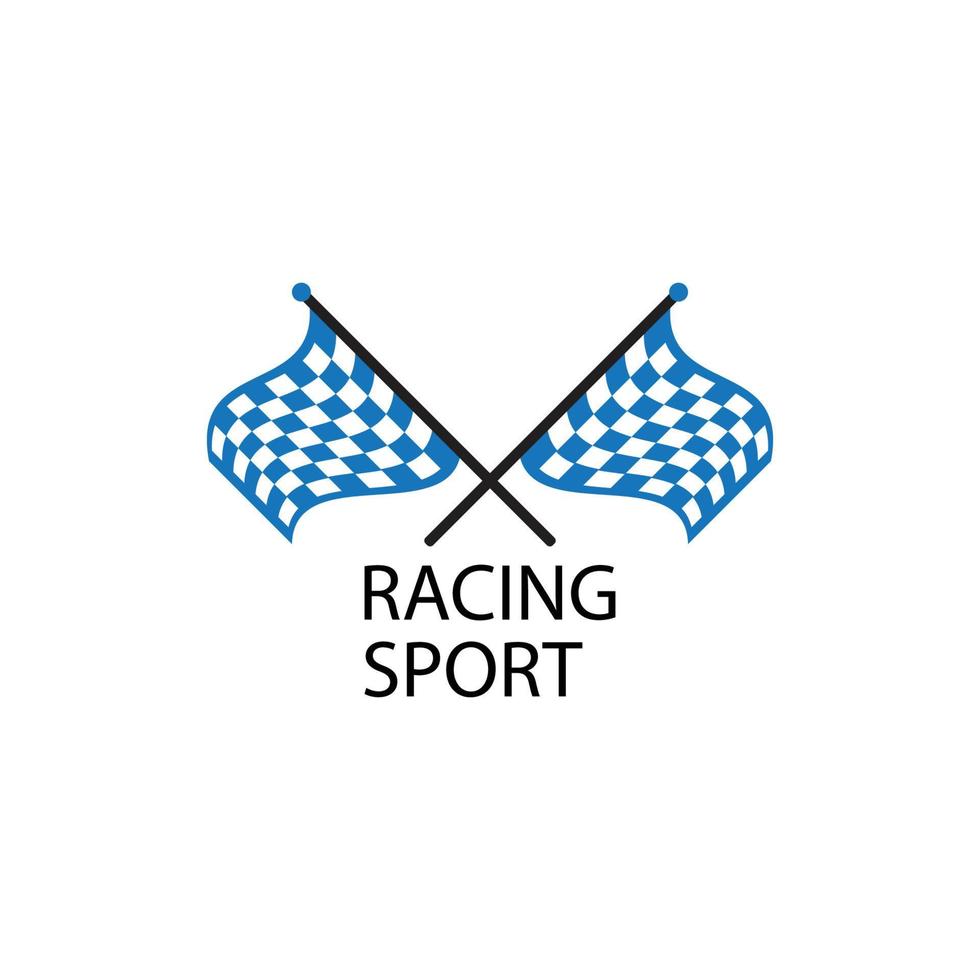 Race flag logo vector