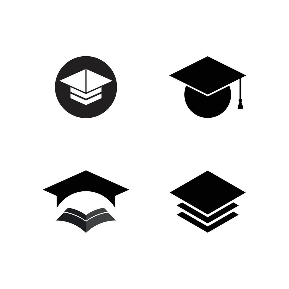 toga cap logo vector
