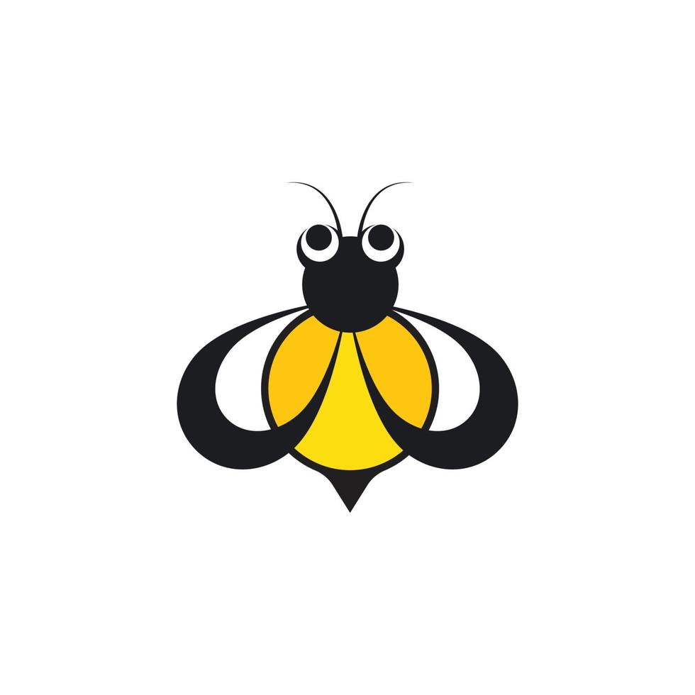 vector de plantilla de logotipo de abeja