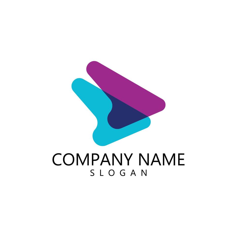 Arrow illustration logo vector