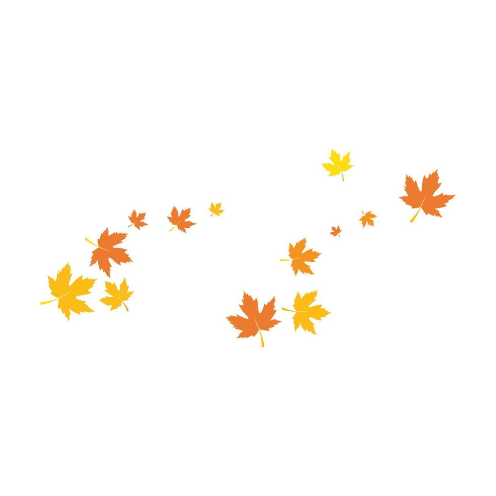 fondo de hoja de otoño vector