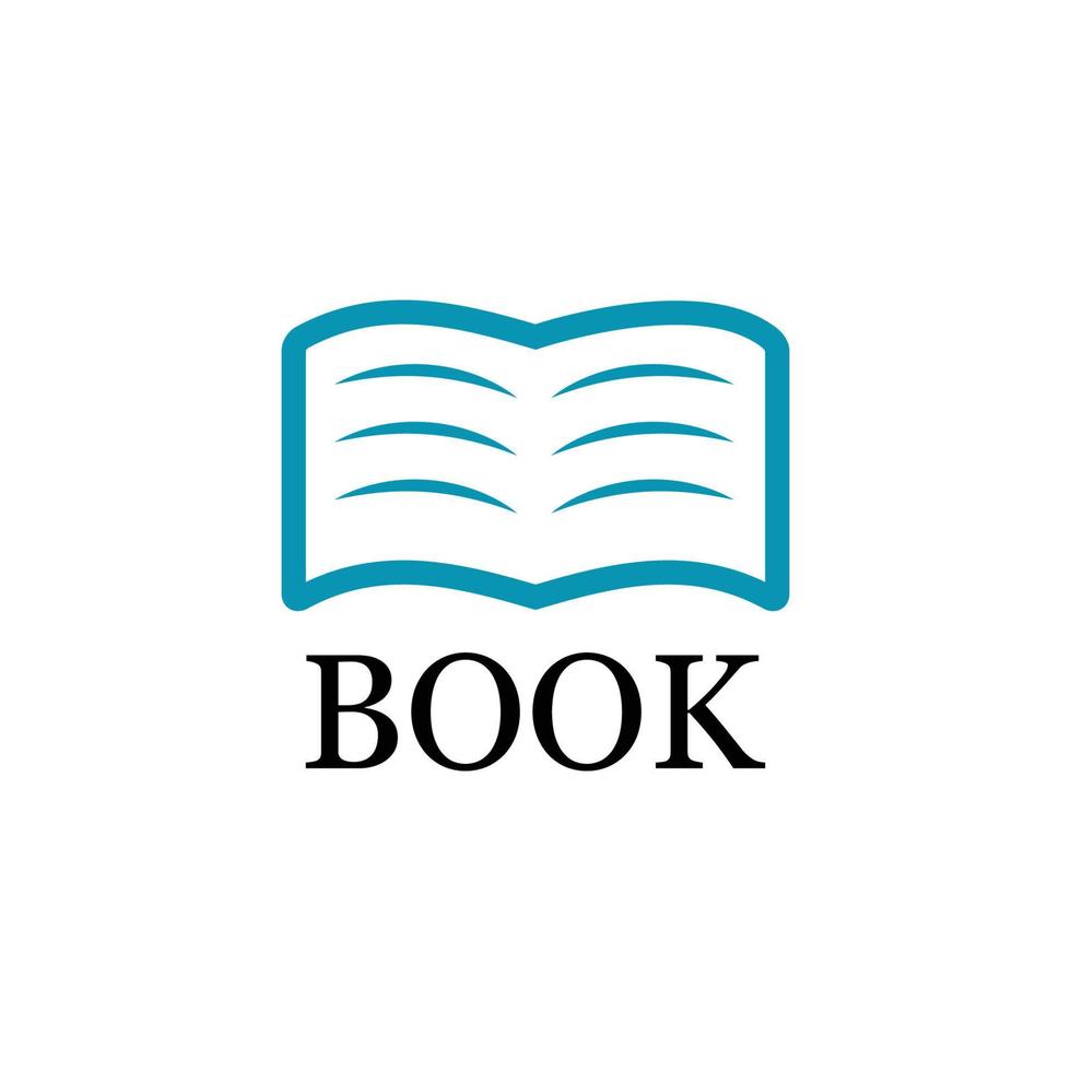 plantilla de logotipo de libro vector