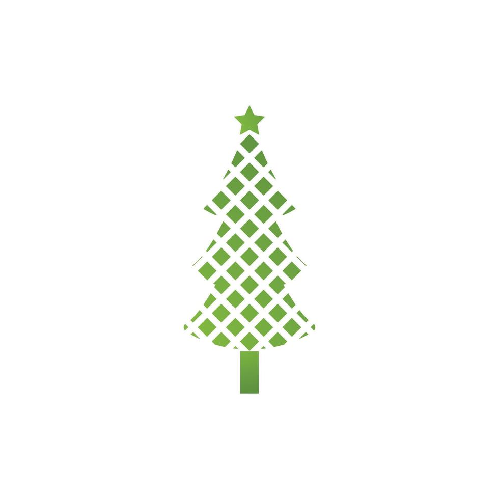 icono de árbol de navidad vector