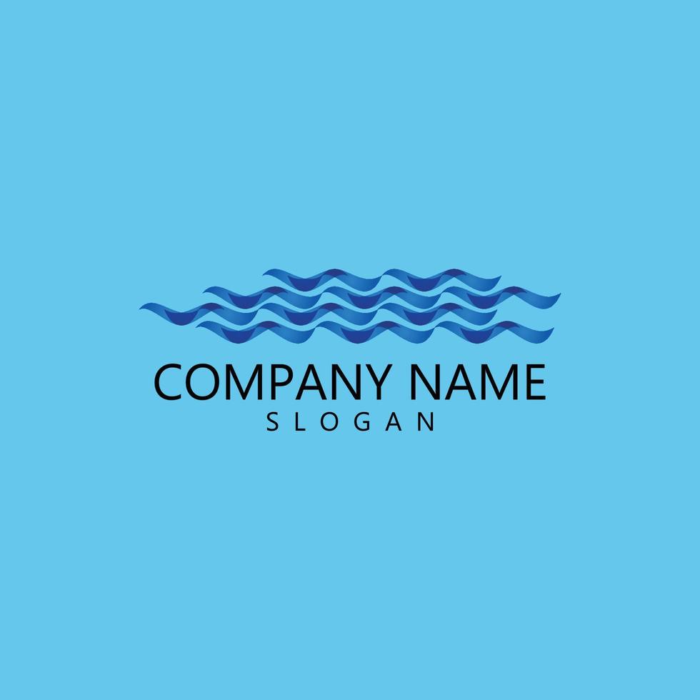 Water wave Logo vector