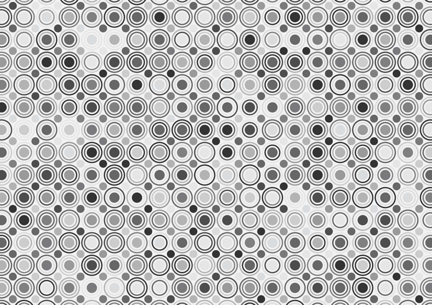 fondo de patrón aleatorio de círculo de punto monocromo vector